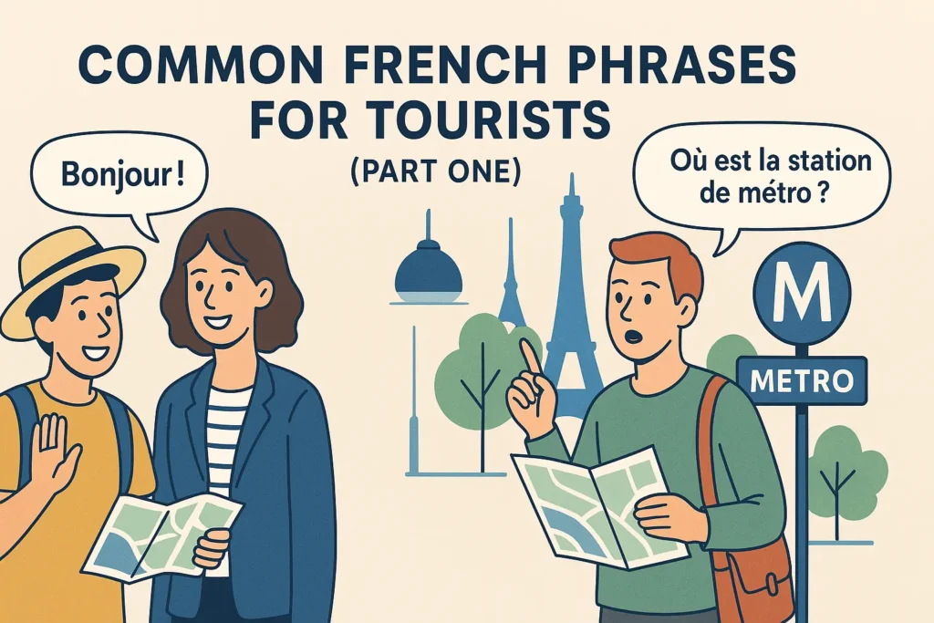 essential french phrases for tourists and day one in france