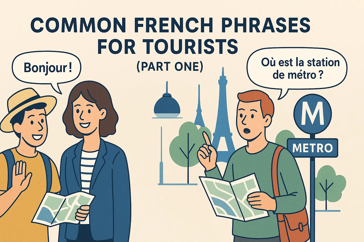 essential french phrases for tourists and day one in france