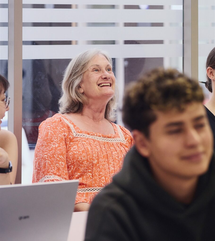 Woman learning french in france for seniors