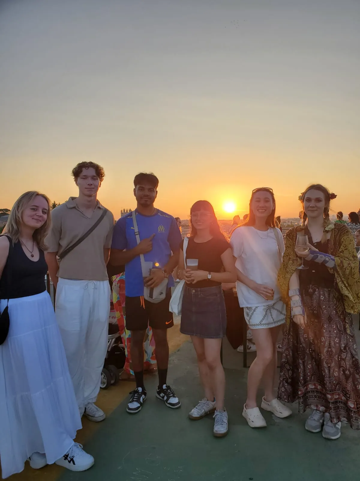 International students socialising